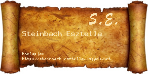 Steinbach Esztella névjegykártya